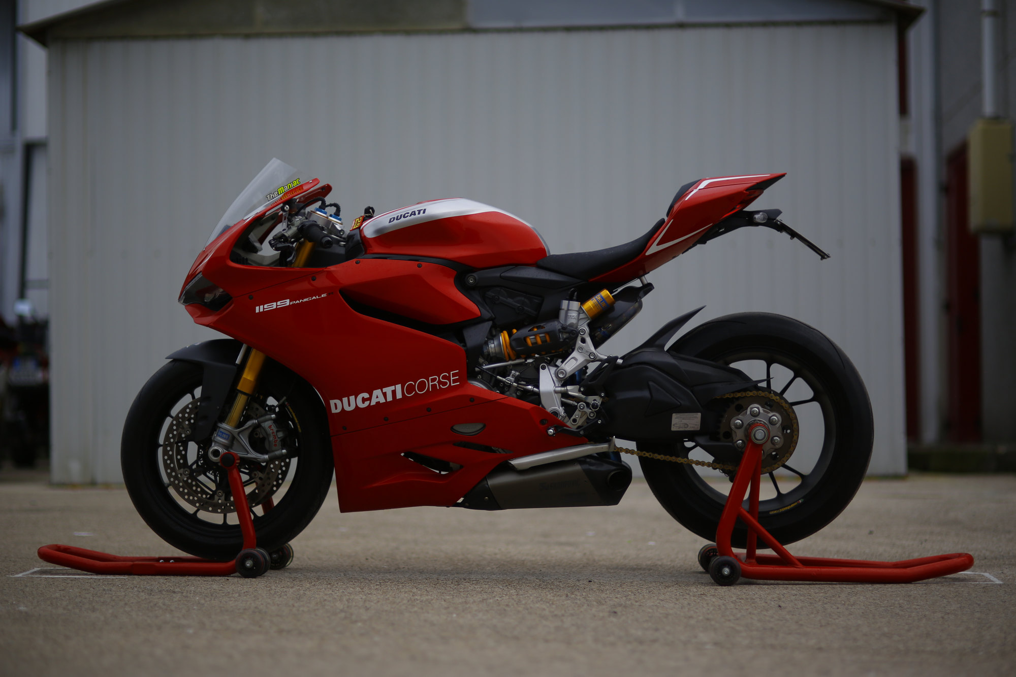 Ducati 1199 R — vista laterale.